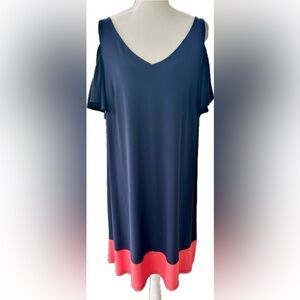 Chiasso Plus Size Cold-Shoulder Dress